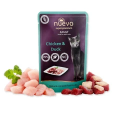 NUEVO ADULT CHICKEN & DUCK POUCH вологий корм для котів, курка і качка (пауч)