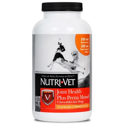 купити Nutri-Vet Joint Health Plus Perna Mussel НУТРІ-ВЕТ ЗДОРОВ'Я СУГЛОБІВ СТАНДАРТ ПЛЮС жувальні таблетки з глюкозаміном, мідіями, МСМ для собак в Одеси