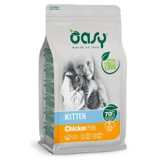OASY LIFESTAGE Kitten - Сухий корм з куркою для кошенят віком від 1 до 12 місяців та вагітних і годуючих кішок