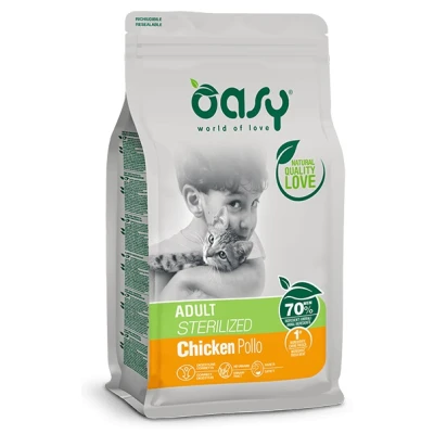 купити OASY LIFESTAGE Sterilized - Сухий корм з куркою для кастрованих або стерилізованих дорослих котів в Одеси