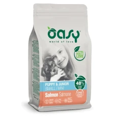 OASY OAP PUPPY Small/Mini - Сухий корм з лососем для цуценят з харчовою непереносимістю, підвищеною чутливістю кишківника та шкіри