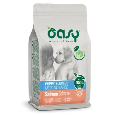 купити OASY OAP PUPPY Medium/Large - Сухий корм з лососем для цуценят середніх та великих порід в Одеси