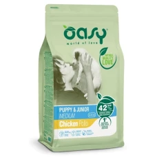 OASY LIFESTAGE Puppy & Junior Medium - Сухий корм з куркою для цуценят середніх порід