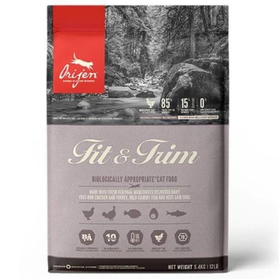 купити ORIJEN FIT AND TRIM корм з індичкою і оселедцем для котів, які страждають надмірною вагою в Одеси