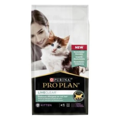 купити Pro Plan LiveClear Kitten Turkey сухий корм для зменшення алергенів на шерсті  кошенят, індичка в Одеси