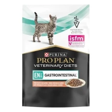 Purina Veterinary Diets EN Gastrointestinal Feline Шматочки в підливі з лососем для котів з хворобами ШКТ