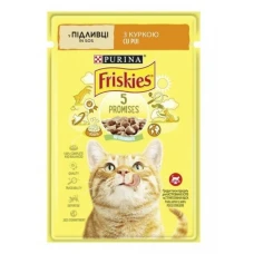 Friskies (пауч) вологий корм для кішок шматочки в соусі з Куркою, 85 гр