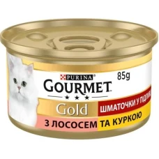 Gourmet Gold (Гурме Голд) Шматочки в підливці з лососем та куркою
