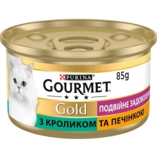Gourmet Gold (Гурме Голд) Подвійне задоволення. Шматочки в підливі з кроликом та печінкою