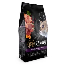 Savory Adult Cat Steril Fresh Lamb and Chicken для стерилізованих котів з ягнятиною та куркою