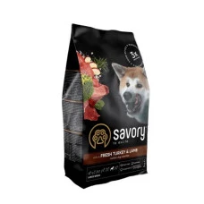  Savory для собак великих порід зі свіжим м’ясом індички та ягняти сухий корм