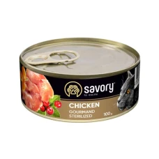 Savory з куркою вологий корм для стерелізованих котів