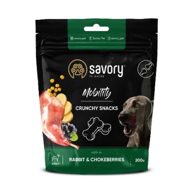 купить Savory Хрустящее лакомство для здоровья костей и суставов собак, кролик и черноплодная рябина в Одессы