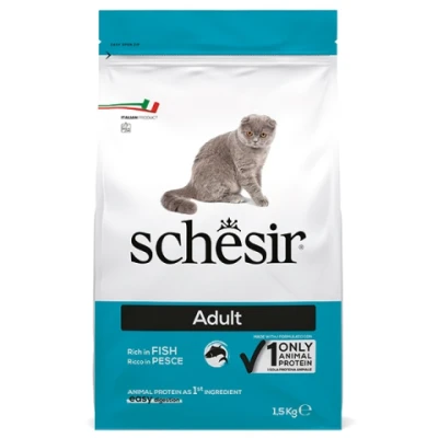 купити Schesir Cat Adult Fish сухий монопротеїновий корм для котів в Одеси
