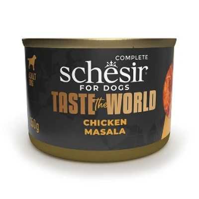 купить Schesir Taste the World Chicken Masala ШЕЗИР КУРИЦА МАСАЛА в бульоне для собак, банка в Одессы