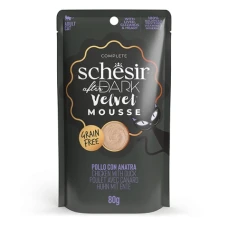 Schesir After Dark Chicken With Duck ШЕЗІР КУРКА З КАЧКОЮ мус, натуральні консерви для котів, пауч
