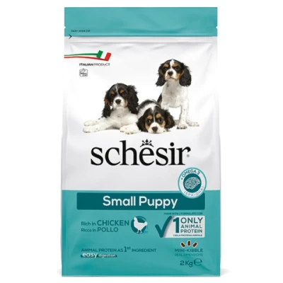 купити Schesir Dog Small Puppy сухий монопротеїновий корм для цуценят міні та малих порід в Одеси