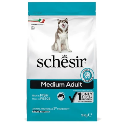 купити Schesir Dog Medium Adult Fish сухий монопротеїновий корм для собак середніх порід в Одеси