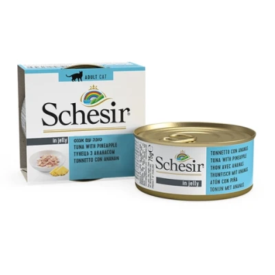 купити Schesir Tuna with Pineapple ШЕЗІР ТУНЕЦЬ З АНАНАСОМ в желе для котів, банка в Одеси