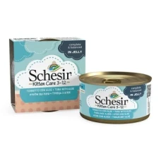 Schesir Kitten Care Tuna with Aloe ШЕЗІР ТУНЕЦЬ З АЛОЕ в желе для кошенят, банка
