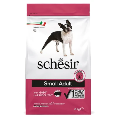 купити Schesir Dog Small Adult Ham ШЕЗІР ДОРОСЛИЙ МАЛИХ ШИНКА сухий монопротеїновий суперпреміум корм для собак малих порід в Одеси