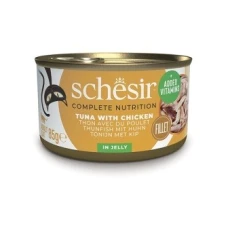 Schesir Tuna with Chicken ШЕЗІР ТУНЕЦЬ З КУРЯЧИМ ФІЛЕ в желе ля котів, банка