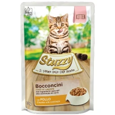 STUZZY Cat Kitten ШТУЗИ ДЛЯ КОТЯТ КУРИЦА в соусе для котят, пауч, 85г