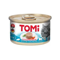 TOMi (ТОМІ) Superpremium Salmon Консерва для котів ЛОСОСЬ, мус