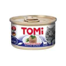 TOMi (ТОМІ) Superpremium Tuna Консерва для котів ТУНЕЦЬ, мус