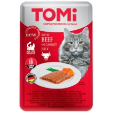 TOMi Beef in Carrot Jelly ТОМІ ЯЛОВИЧИНА В МОРКВЯНОМУ ЖЕЛЕ консерви для котів