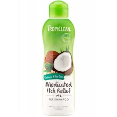 TropiClean (Тропіклін) Medicated Oatmeal & Tea Tree Шампунь вівсяний з екстрактом чайного дерева для собак і кішок