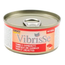  Vibrisse консерви для котів тунець з креветками 70г