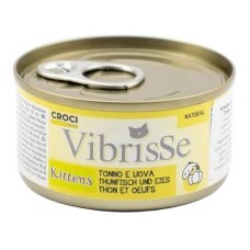 VIBRISSE Консерви для кошенят тунець та яйця 70г