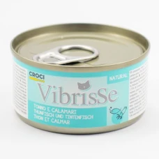 Vibrisse тунець/кальмар для котів, 70г
