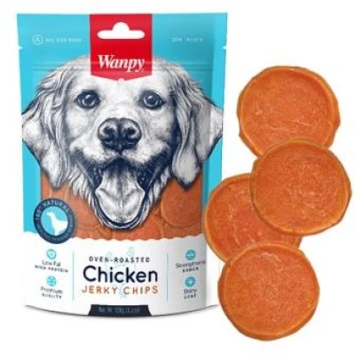 купити Wanpy Chicken Jerky Chips ВАНПІ ЧИПСИ КУРИНІ ВЯЛЕНІ ласощі для собак в Одеси