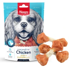 Wanpy Chicken Jerky Dumbbells ВАНПІ КІСТКА-ГАНТЕЛЬ З В'ЯЛЕНОЮ КУРКОЮ ласощі для собак
