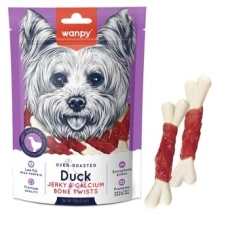 Wanpy Duck Jerky & Calcium Bone Twists ВАНПИІ КІСТКА З В’ЯЛЕНОЮ КАЧКОЮ ТА КАЛЬЦІЄМ ласощі для собак