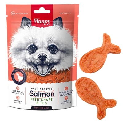 купить Wanpy Salmon Fish Shape Bites ВАНПИ КУСОЧКИ ЛОСОСЯ лакомство для собак в Одессы