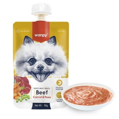 купити Wanpy Beef Carrot & Pea ВАНПІ КРЕМ-ПЮРЕ ЯЛОВИЧИНА З МОРКВОЮ рідкий корм для собак в Одеси
