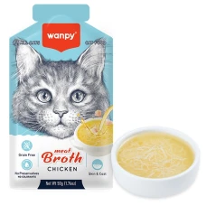 Wanpy Meat Broths Chicken ВАНПІ СУП З КУРКОЮ беззерновий рідкий корм для котів