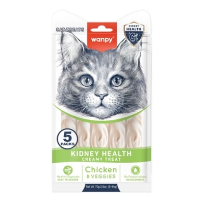 купить Wanpy Functional Creamy Lickable Treat Kidney Health ВАНПИ ЗДОРОВЬЯ ПОЧЕК функциональное жидкое лакомство для кошек с почечной недостаточностью в Одессы