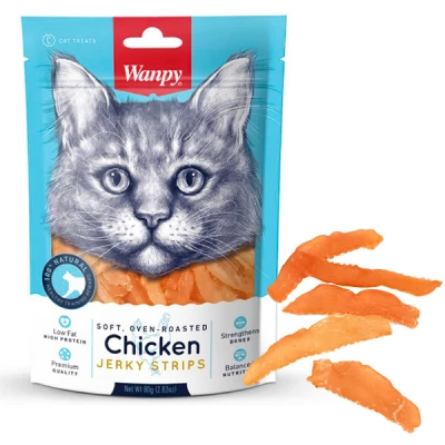 купить Wanpy Soft Chicken Jerky Strips ВАНПИ ФИЛЕ КУРИНОЕ ВЯЛЕНОЕ ПОЛОСКИ лакомство для котов в Одессы