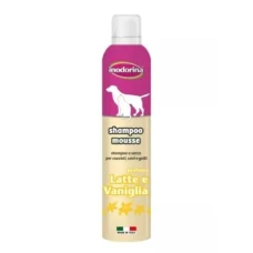 Inodorina Shampoo Mousse Lat Van - Інодорина Шампунь-мус з екстрактом ванілі та молока для котів, собак та цуценят 