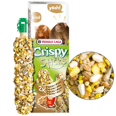 купити Versele-Laga Crispy Sticks Popcorn & Nuts Верселя-лага кріспі ПОПКОРН з горіхами ласощі для щурів, мишей в Одеси