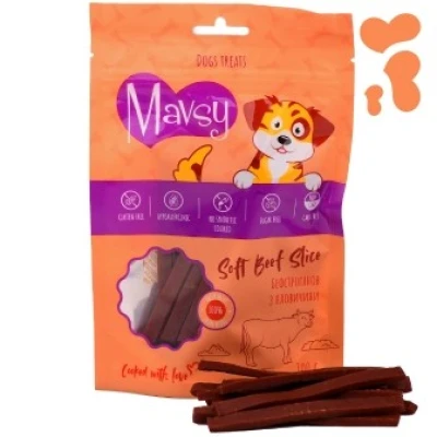 купити Mavsy Soft Beef Slice - Бефстроганов з яловичини для собак в Одеси