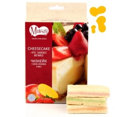 купити Mavsy Apple, mango, cranberry pie+ lamb milk powder - Чизкейк з яблуком журавлиною та манго в Одеси