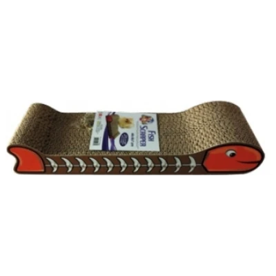 купити Croci Кігтеточка Рибка, гофрований картон 44x14x7 см в Одеси