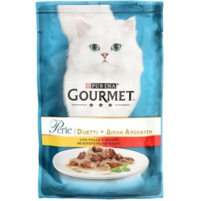 купити Gourmet (Гурме) Perle Duo з куркою та яловичиною 85 гр в Одеси