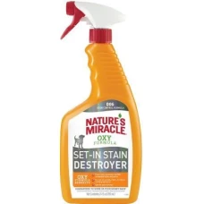 8in1 Nature's Miracle Set-In Stain Destroyer Oxy Formula Спрей для видалення плям і запахів від собак, з формулою активного кисню