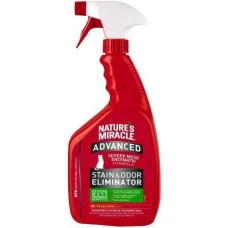 8in1 Nature's Miracle Stain & Odor Eliminator Уничтожитель плям і запахів з посиленою формулою для кішок, лимон, 946 мл